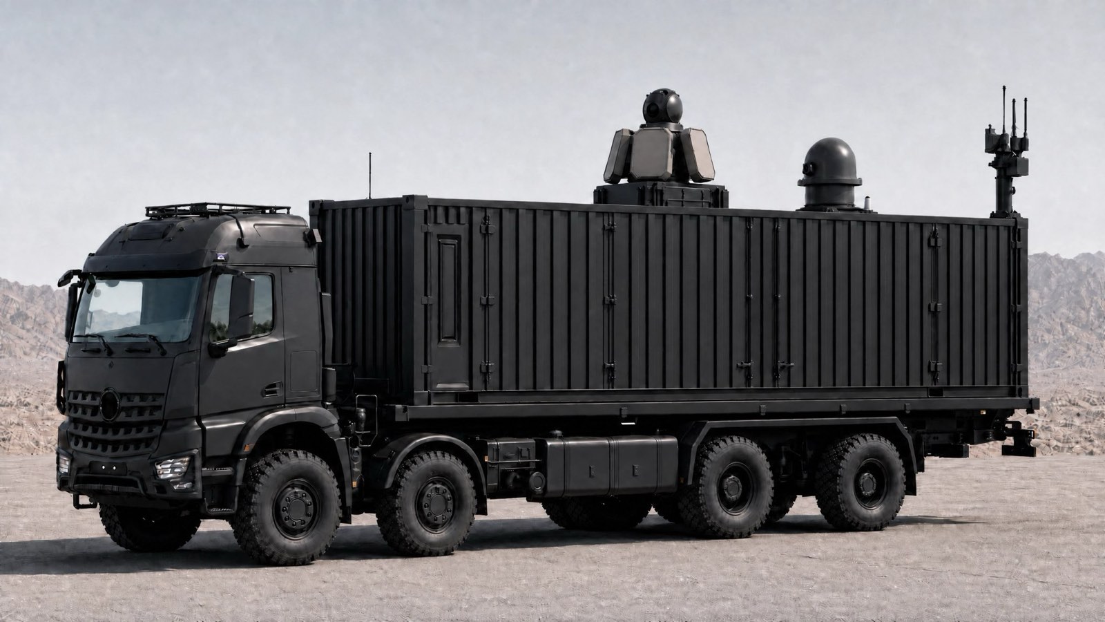 RAVEN-X mobile node in a 40-ft container